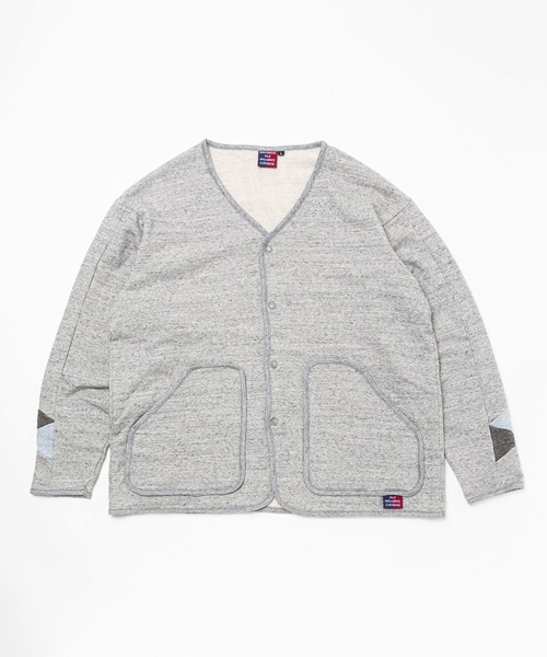 And A（アンドエー）の「AlexanderLeeChang アレキサンダーリーチャン / BLC SWET SANKAKU CARDIGAN サンカク オーバーサイズ スウェットカーディガン / BC012201（カーディガン/ボレロ・メンズ・マスタード/グレー/ブラック・LARGE/X-LARGE/MEDIUM）」の4枚目の写真