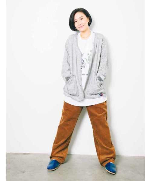 And A（アンドエー）の「AlexanderLeeChang アレキサンダーリーチャン / BLC SWET SANKAKU CARDIGAN サンカク オーバーサイズ スウェットカーディガン / BC012201（カーディガン/ボレロ・メンズ・マスタード/グレー/ブラック・LARGE/X-LARGE/MEDIUM）」の13枚目の写真