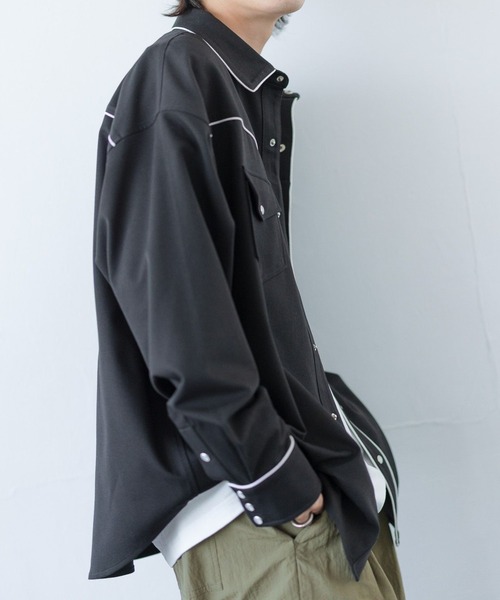 PBLIM（ページボーイリム）の「PAGEBOYLIM/ウエスタンシャツ（シャツ/ブラウス・レディース・イエロー系その他/ブラウン/ブラック・FREE）」の6枚目の写真