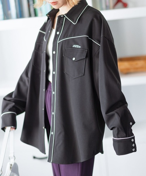 PBLIM（ページボーイリム）の「PAGEBOYLIM/ウエスタンシャツ（シャツ/ブラウス・レディース・イエロー系その他/ブラウン/ブラック・FREE）」の10枚目の写真