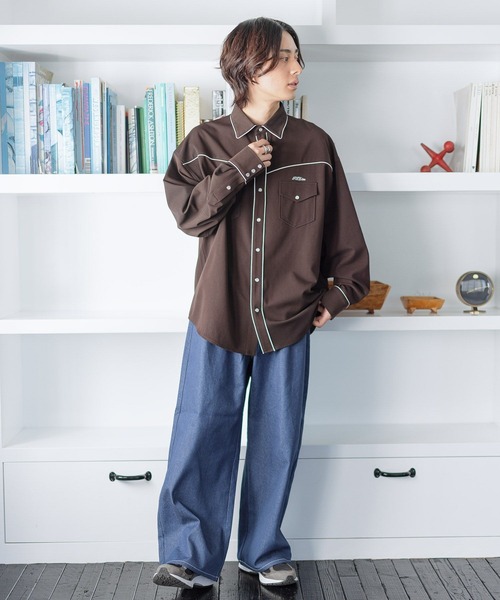 PBLIM（ページボーイリム）の「PAGEBOYLIM/ウエスタンシャツ（シャツ/ブラウス・レディース・イエロー系その他/ブラウン/ブラック・FREE）」の16枚目の写真