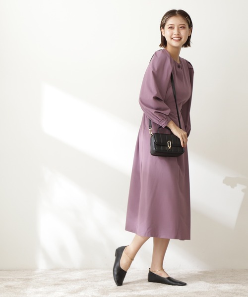 N.（N. Natural Beauty Basic）（エヌエヌナチュラルビューティーベーシック）の「【横田ひかるさん着用】◆キルティングフラップミニショルダーバッグ（ショルダーバッグ・レディース・ブラック/ピンク/ブラウン系その他・ﾌﾘ-）」の6枚目の写真