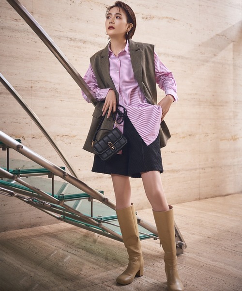 N.（N. Natural Beauty Basic）（エヌエヌナチュラルビューティーベーシック）の「【横田ひかるさん着用】◆キルティングフラップミニショルダーバッグ（ショルダーバッグ・レディース・ブラック/ピンク/ブラウン系その他・ﾌﾘ-）」の13枚目の写真