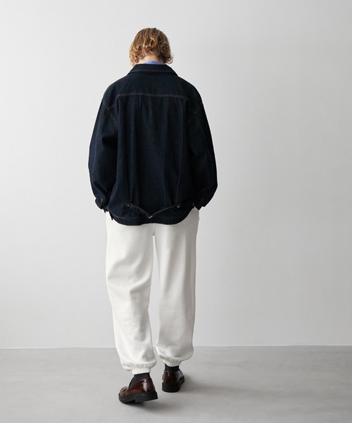 EMMA CLOTHES（エマクローズ）の「ピンタックルーズテーパードスウェットジョガーパンツ EMMA CLOTHES（スウェットパンツ・メンズ・ライラック/アイボリー/チャコール/セージグリーン/ブラック・S/M/L）」の14枚目の写真