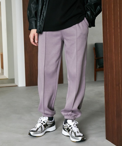 EMMA CLOTHES（エマクローズ）の「ピンタックルーズテーパードスウェットジョガーパンツ EMMA CLOTHES（スウェットパンツ・メンズ・ライラック/アイボリー/チャコール/セージグリーン/ブラック・S/M/L）」の22枚目の写真