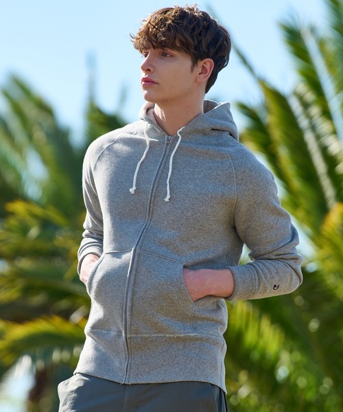 DRESSTERIOR(ドレステリア)の「【ベストセラー】デキシー吊裏毛ジップアップパーカ(パーカー・メンズ・ボルドー/ネイビー/ライトグレー/パープル系/ネイビー系1/ブルー/マスタード・91/92/94)」の11枚目の写真