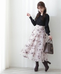 PROPORTION BODY DRESSING | ラバーフラワータックスカート / 1212220916(スカート)
