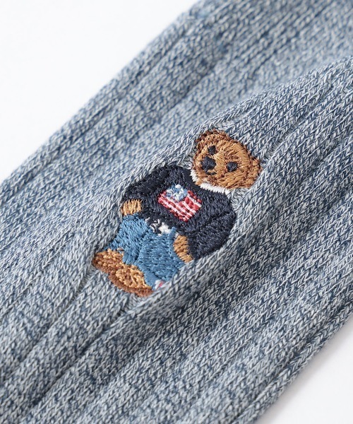 POLO RALPH LAUREN(ポロ ラルフ ローレン)の「POLO RALPH LAUREN メンズ ポロベア リブソックス 02012450(ソックス/靴下・メンズ・ブラック/ネイビー/ターコイズブルー/アイボリー/グレー/レッド・25-27CM/27-29cm)」の7枚目の写真