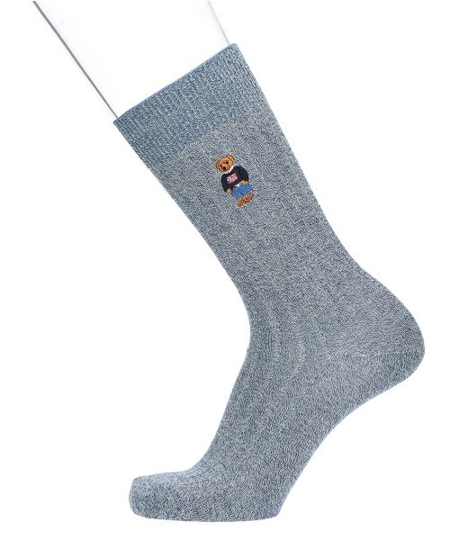 POLO RALPH LAUREN(ポロ ラルフ ローレン)の「POLO RALPH LAUREN メンズ ポロベア リブソックス 02012450(ソックス/靴下・メンズ・ブラック/ネイビー/ターコイズブルー/アイボリー/グレー/レッド・25-27CM/27-29cm)」の12枚目の写真