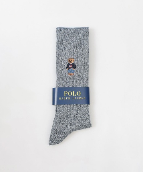 POLO RALPH LAUREN(ポロ ラルフ ローレン)の「POLO RALPH LAUREN メンズ ポロベア リブソックス 02012450(ソックス/靴下・メンズ・ブラック/ネイビー/ターコイズブルー/アイボリー/グレー/レッド・25-27CM/27-29cm)」の11枚目の写真