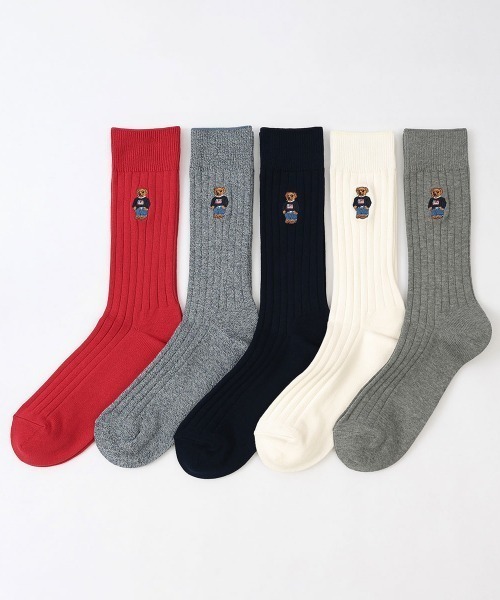POLO RALPH LAUREN(ポロ ラルフ ローレン)の「POLO RALPH LAUREN メンズ ポロベア リブソックス 02012450(ソックス/靴下・メンズ・ブラック/ネイビー/ターコイズブルー/アイボリー/グレー/レッド・25-27CM/27-29cm)」の10枚目の写真