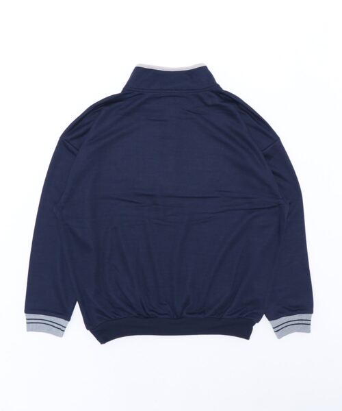 B.I.D.(ビーアイディー)の「《裏毛ハーフZIP》ビッグトレーナー(300g)(スウェット・レディース・ネイビー/ブラック/杢グレー・L/LL/M)」の7枚目の写真