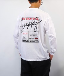 Burner（バーナー）の「【GROOVY STORE】ビッグシルエット バックプリント ロングスリーブTシャツ（Tシャツ/カットソー・メンズ）」