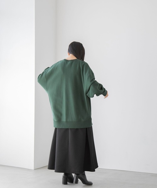 yuw（ユウ）の「ＵＮＩＳＥＸヘビースウェット　170711（スウェット・レディース・ブラック/グレー/ピンク/グリーン・FREE）」の6枚目の写真