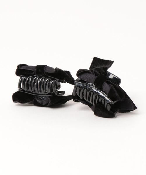 jumelle(ジュメロ)の「ベロアリボンクリップ(バレッタ/ヘアクリップ・レディース・ブラック・FREE)」の8枚目の写真
