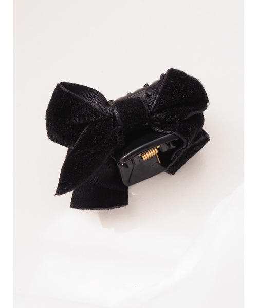 jumelle(ジュメロ)の「ベロアリボンクリップ(バレッタ/ヘアクリップ・レディース・ブラック・FREE)」の9枚目の写真
