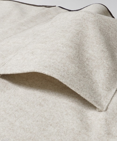 coca（coca）（コカ）の「ニットモッサパイピングポンチョ（ポンチョ・レディース・アイボリー・ONE SIZE）」の12枚目の写真