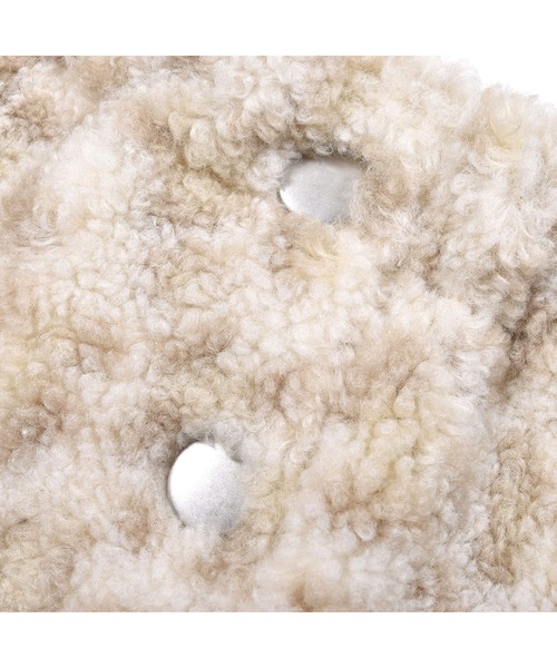 SLAP SLIP(スラップスリップ)の「SLAPSLIP/もこもこボア無地ヒョウ柄台形スカート(90~130cm)(デニムスカート・キッズ・グレー/ホワイト系その他・90/100/110/120/130)」の3枚目の写真