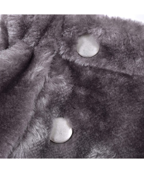 SLAP SLIP(スラップスリップ)の「SLAPSLIP/もこもこボア無地ヒョウ柄台形スカート(90~130cm)(デニムスカート・キッズ・グレー/ホワイト系その他・90/100/110/120/130)」の10枚目の写真