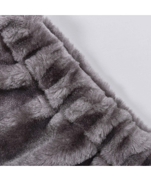 SLAP SLIP(スラップスリップ)の「SLAPSLIP/もこもこボア無地ヒョウ柄台形スカート(90~130cm)(デニムスカート・キッズ・グレー/ホワイト系その他・90/100/110/120/130)」の12枚目の写真