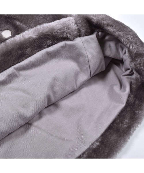 SLAP SLIP(スラップスリップ)の「SLAPSLIP/もこもこボア無地ヒョウ柄台形スカート(90~130cm)(デニムスカート・キッズ・グレー/ホワイト系その他・90/100/110/120/130)」の13枚目の写真