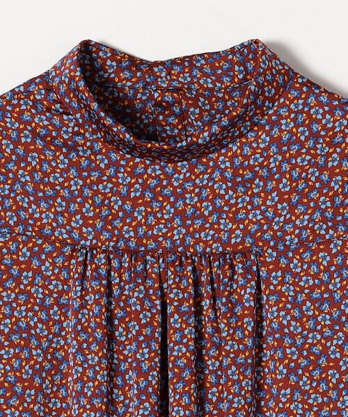 セール】SHIPS any:〈ウォッシャブル〉プチ リーフ＆フラワー