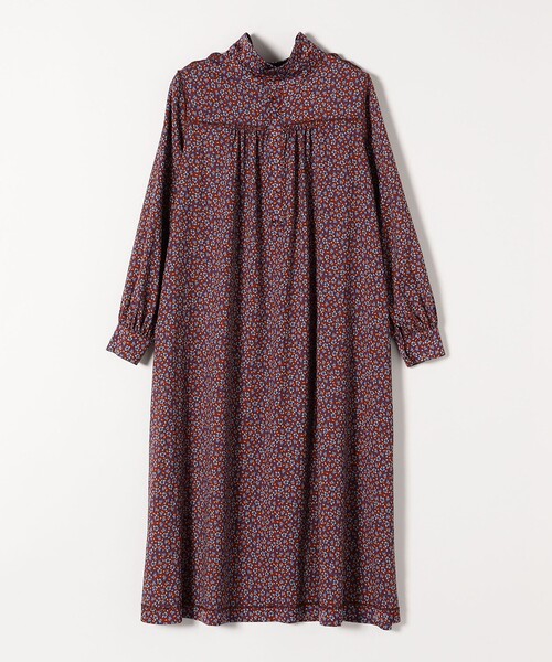 セール】SHIPS any:〈ウォッシャブル〉プチ リーフ＆フラワープリント