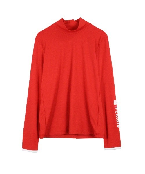 アルチビオ ゴルフウェア 長袖 カットソー ハイネック 36 赤系 レッド ロゴ