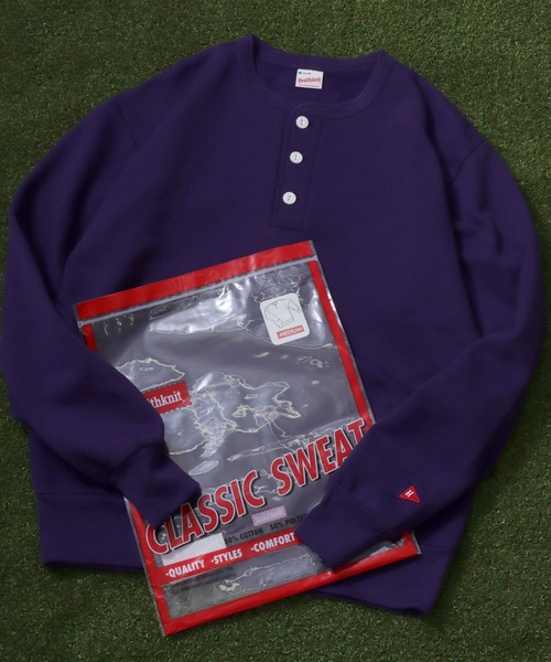 Healthknit(ヘルスニット)の「Healthknit(ヘルスニット)クラシック ヘンリーネック裏起毛スウェットトップス メンズ レディース/トレーナー無地トップス(スウェット・メンズ・ブラウン/レッド/ベージュ/パープル/スミクロ/アッシュグレー/グリーン/ブルー/マスタード/マルーン/サンドベージュ/ネイビー・L/XL/M)」の8枚目の写真