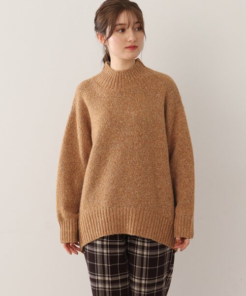 DRESKIP(ドレスキップ)の「◆【ふわふわで魅せる】ミックスカラー ハイネックニット(ニット/セーター・レディース・パープル系/グレー系その他/ライトベージュ/オレンジ/グリーン系/ピンク系・02/03)」の7枚目の写真