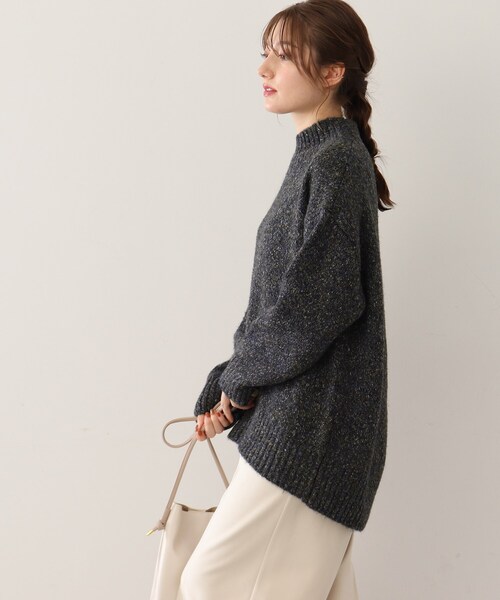 DRESKIP(ドレスキップ)の「◆【ふわふわで魅せる】ミックスカラー ハイネックニット(ニット/セーター・レディース・パープル系/グレー系その他/ライトベージュ/オレンジ/グリーン系/ピンク系・02/03)」の15枚目の写真