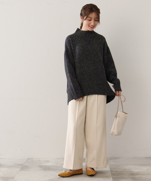 DRESKIP(ドレスキップ)の「◆【ふわふわで魅せる】ミックスカラー ハイネックニット(ニット/セーター・レディース・パープル系/グレー系その他/ライトベージュ/オレンジ/グリーン系/ピンク系・02/03)」の17枚目の写真