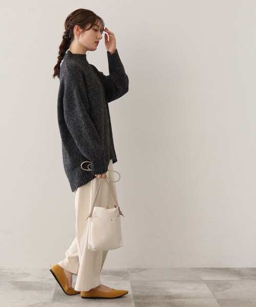 DRESKIP(ドレスキップ)の「◆【ふわふわで魅せる】ミックスカラー ハイネックニット(ニット/セーター・レディース・パープル系/グレー系その他/ライトベージュ/オレンジ/グリーン系/ピンク系・02/03)」の18枚目の写真