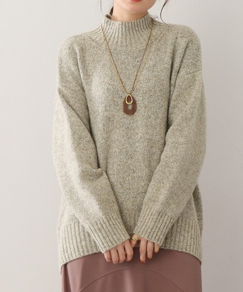 DRESKIP(ドレスキップ)の「◆【ふわふわで魅せる】ミックスカラー ハイネックニット(ニット/セーター・レディース・パープル系/グレー系その他/ライトベージュ/オレンジ/グリーン系/ピンク系・02/03)」の22枚目の写真