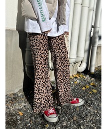 WC | レオパードフレアパンツ(スラックス)