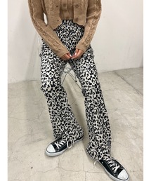 レオパードフレアパンツ