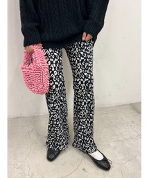 レオパードフレアパンツ