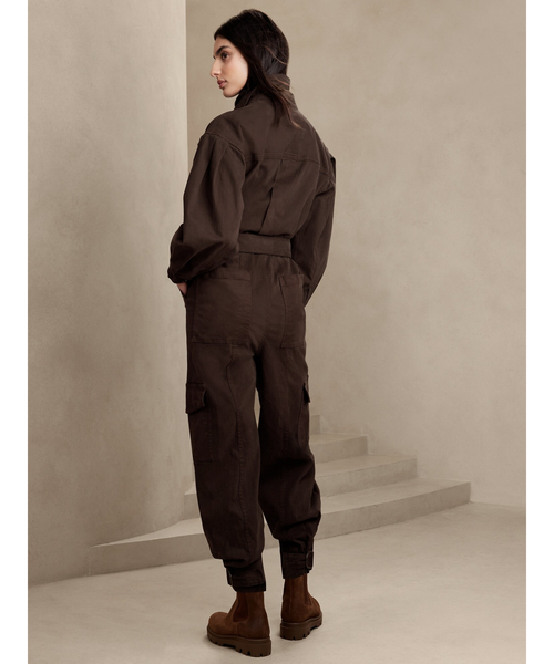 Banana Republic(バナナリパブリック)の「Andi モールスキンフライトスーツ(つなぎ/オールインワン・レディース・アイボリー・XS/S/M/L)」の2枚目の写真