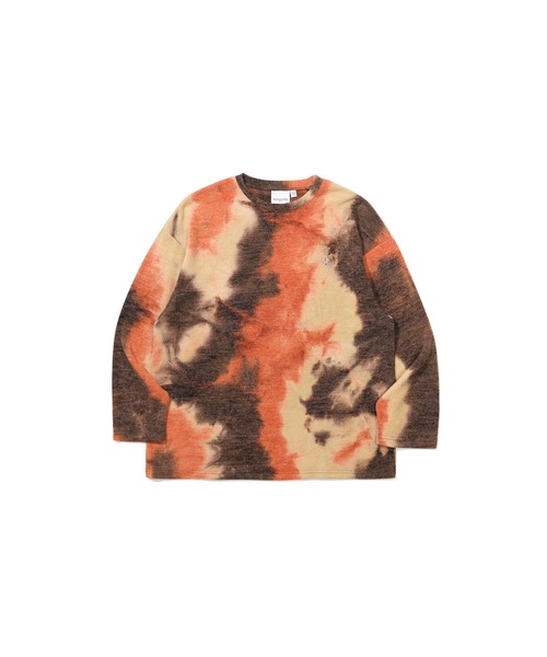 TARGETTO(ターゲット)の「【TARGETTO 】タイダイニットティーシャツ / TIE DYE KNIT TEE SHIRT(Tシャツ/カットソー・レディース・オレンジ/マルチ・FREE)」の9枚目の写真