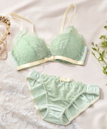 YU'NOW｜ユナウのブラ&ショーツ（グリーン・カーキ/緑色系）通販