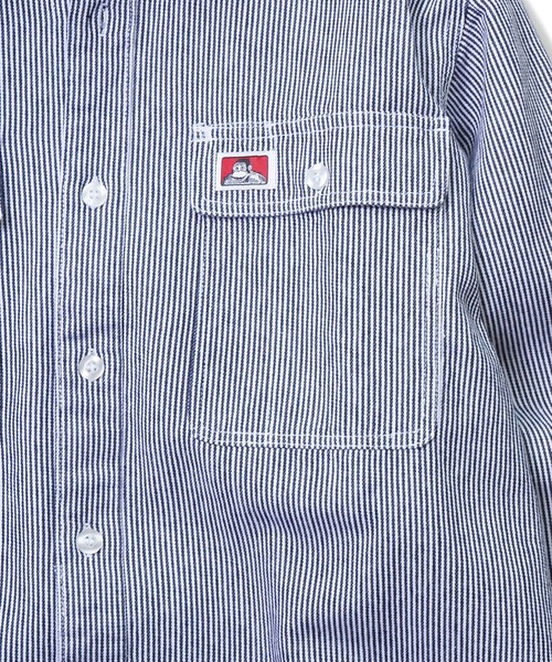 BEN DAVIS（ベンデイビス）の「《BEN DAVIS USA》 HEAVY WEIGHT WORK SHIRTS（シャツ/ブラウス・メンズ・ストライプ・MEDIUM/X-LARGE/LARGE）」の3枚目の写真