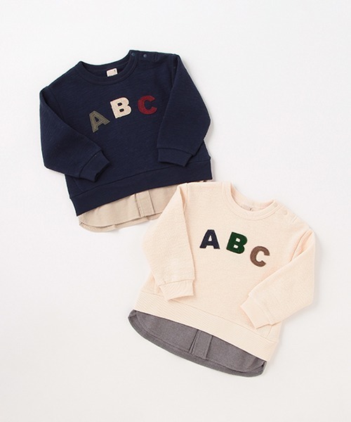 petit main(プティマイン)の「ABCアップリケトレーナー(スウェット・キッズ・アイボリー/ネイビー・110cm/120cm/140cm/100cm/130cm/80cm/150cm/90cm)」の11枚目の写真