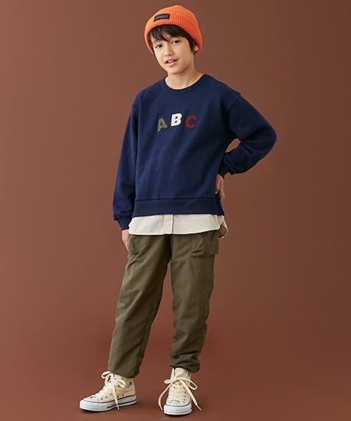 petit main(プティマイン)の「ABCアップリケトレーナー(スウェット・キッズ・アイボリー/ネイビー・110cm/120cm/140cm/100cm/130cm/80cm/150cm/90cm)」の16枚目の写真