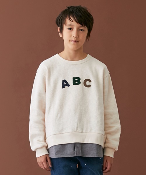 petit main(プティマイン)の「ABCアップリケトレーナー(スウェット・キッズ・アイボリー/ネイビー・110cm/120cm/140cm/100cm/130cm/80cm/150cm/90cm)」の17枚目の写真