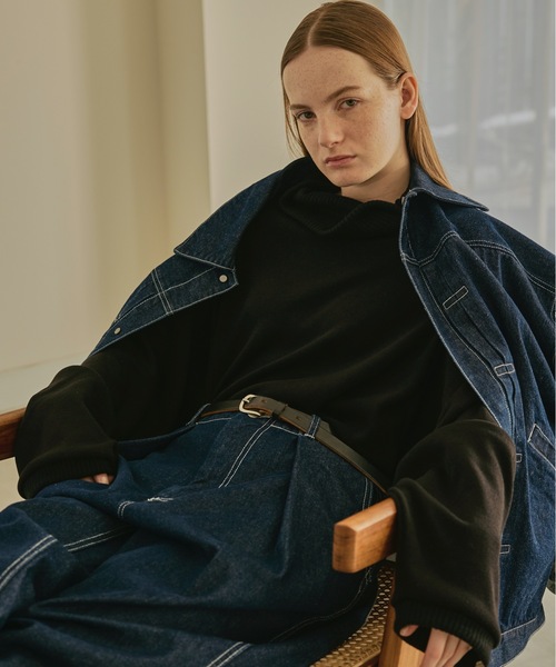 COLIN(コリン)の「COLIN:Benjamin VOLUME NECK RAGLAN KNIT / Benjamin ボリュームネック ラグラン ニットソー(ニット/セーター・メンズ・ブラック/オレンジ/グリーン・M/L)」の13枚目の写真