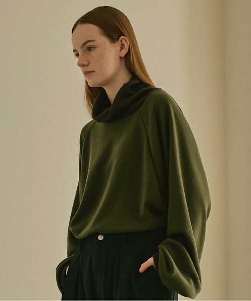 COLIN(コリン)の「COLIN:Benjamin VOLUME NECK RAGLAN KNIT / Benjamin ボリュームネック ラグラン ニットソー(ニット/セーター・メンズ・ブラック/オレンジ/グリーン・M/L)」の14枚目の写真