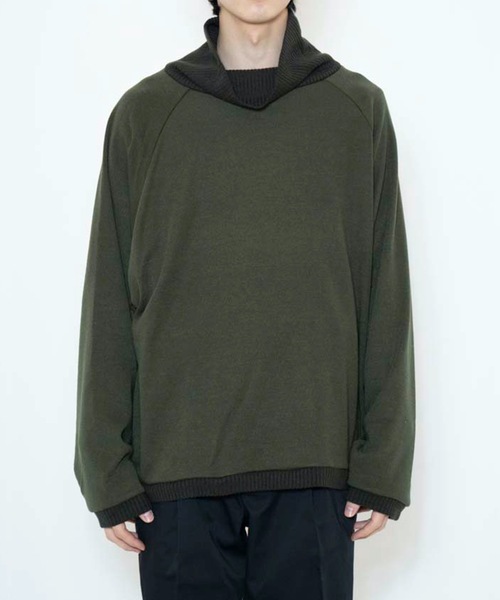 COLIN(コリン)の「COLIN:Benjamin VOLUME NECK RAGLAN KNIT / Benjamin ボリュームネック ラグラン ニットソー(ニット/セーター・メンズ・ブラック/オレンジ/グリーン・M/L)」の18枚目の写真