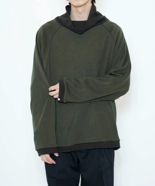 COLIN(コリン)の「COLIN:Benjamin VOLUME NECK RAGLAN KNIT / Benjamin ボリュームネック ラグラン ニットソー(ニット/セーター・メンズ・ブラック/オレンジ/グリーン・M/L)」の19枚目の写真