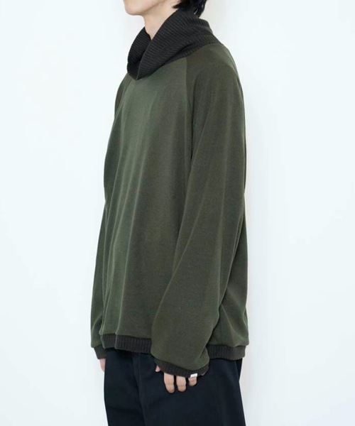COLIN(コリン)の「COLIN:Benjamin VOLUME NECK RAGLAN KNIT / Benjamin ボリュームネック ラグラン ニットソー(ニット/セーター・メンズ・ブラック/オレンジ/グリーン・M/L)」の20枚目の写真