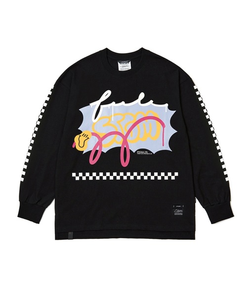 STIGMA（スティグマ）の「【STIGMA 】22 ボムオーバーサイズ ロングスリーブティーシャツ  / 22 BOMB OVERSIZED LONG SLEEVES T-SHIRTS（Tシャツ/カットソー・レディース・ブラック・MEDIUM/LARGE/X-LARGE）」の2枚目の写真